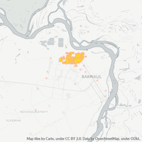 Dami ng Negosyo sa Postal Code 656023 - Barnaul, Altai Krai