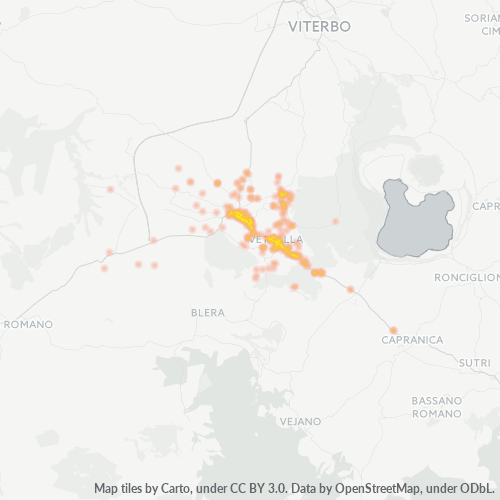 Dami ng Negosyo sa Postal Code 01019 - Viterbo, Lazio