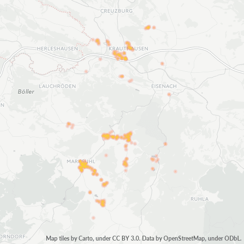 Business Concentration in Postal Code 99819 - Thuringia