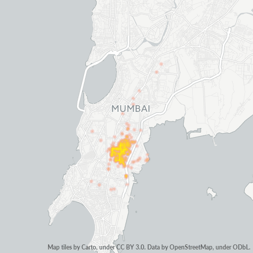 Bedrijfsconcentratie in Postcode 400033 - Bombay, Maharashtra