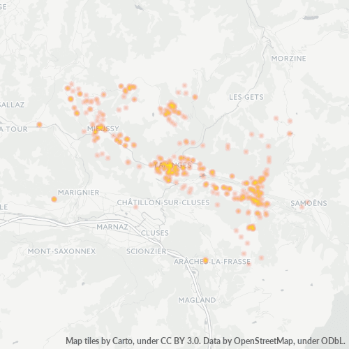Dami ng Negosyo sa Postal Code 74440 - Morillon, Rhône-Alpes