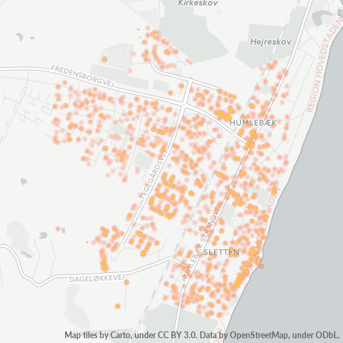 Dami ng Negosyo sa Postal Code 3050 - Humlebæk, Region Hovedstaden