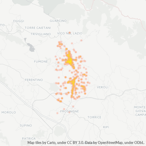 Dami ng Negosyo sa Postal Code 03011 - Tecchiena, Lazio