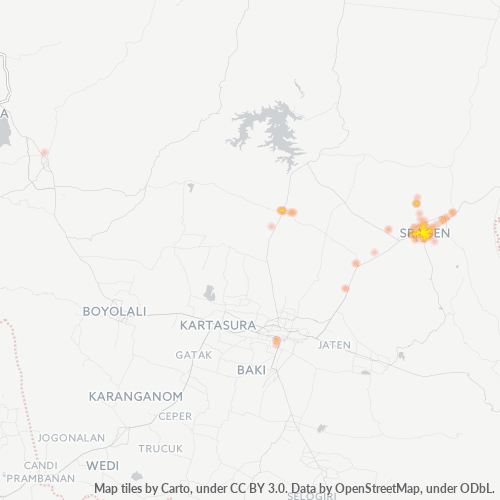 Dami ng Negosyo sa Postal Code 57211 - Sragen, Provinsi Jawa Tengah