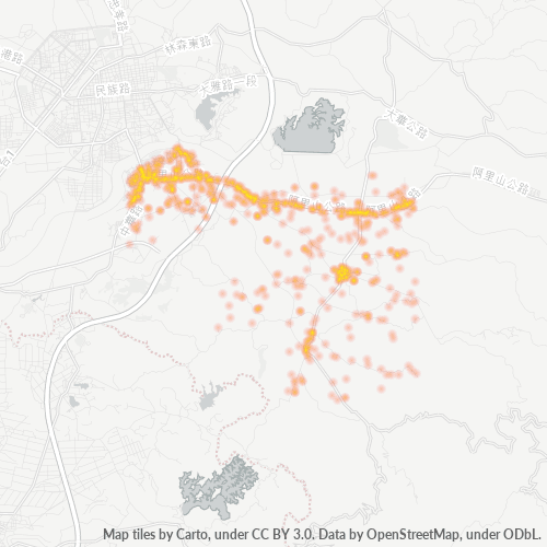 Business Concentration in Postal Code 606 - Taiwan
