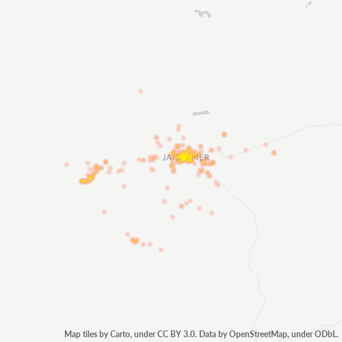 Bedrijfsconcentratie in Postcode 345001 - Rajasthan