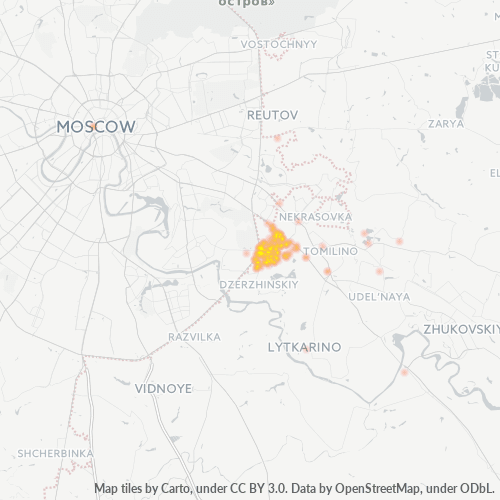 Dami ng Negosyo sa Postal Code 140053 - Kotelniki, Moscow Oblast