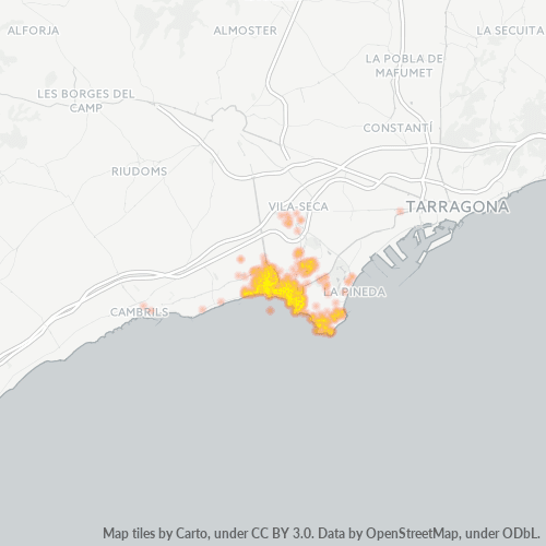 Dami ng Negosyo sa Postal Code 43840 - Salou, Katalunya