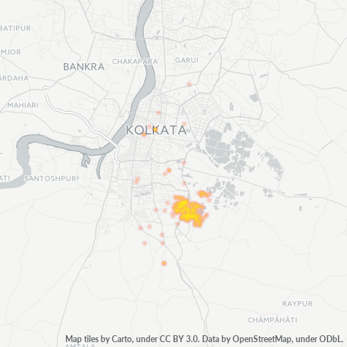 Bedrijfsconcentratie in Postcode 700099 - Calcutta, West-Bengalen