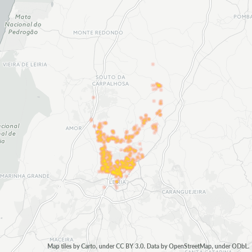 Dami ng Negosyo sa Postal Code 2415 - Leiria, Distrito de Leiria