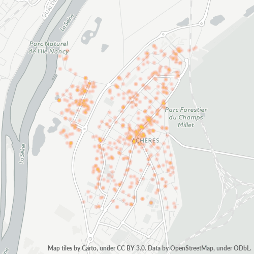 Dami ng Negosyo sa Postal Code 78260 - Achères, Pulo ng Pransiya