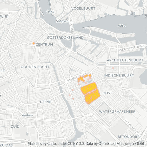 Dami ng Negosyo sa Postal Code 1092 - Amsterdam, Provincie Noord-Holland