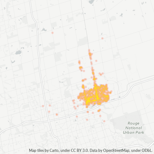 Besighheidskonsentrasie in Poskode L3P - Markham, Ontario