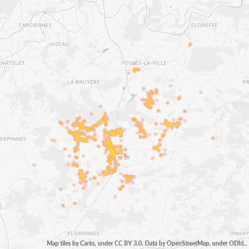 Bedrijfsconcentratie in Postcode 5640 - België