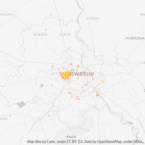 Dami ng Negosyo sa Postal Code 110012 - New Delhi