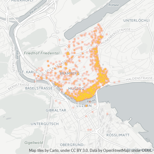 Dami ng Negosyo sa Postal Code 6004 - Luzern, Kanton Luzern