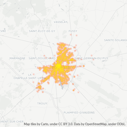 Dami ng Negosyo sa Postal Code 18000 - Bourges, Centre