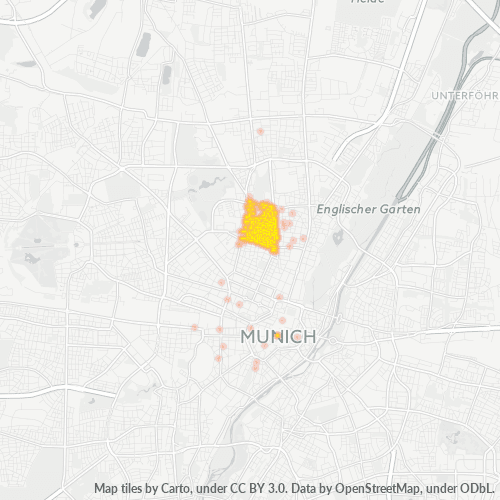 Business Concentration in Postal Code 80796 - Munich, Bavaria