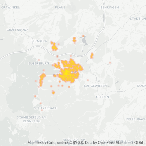Konsentrasi Perniagaan di Poskod 98693 - Ilmenau, Thüringen