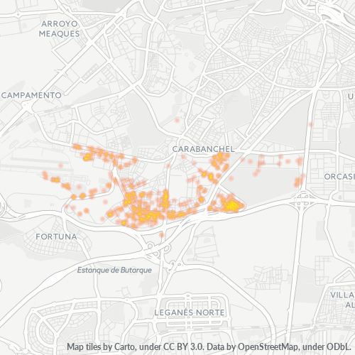Dami ng Negosyo sa Postal Code 28054 - Madrid, Pamayanan ng Madrid