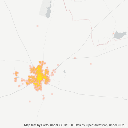 Bedrijfsconcentratie in Postcode 2531 - Potchefstroom, Noordwest (provincie)