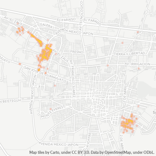 Dami ng Negosyo sa Postal Code 38028 - Celaya, Guanajuato