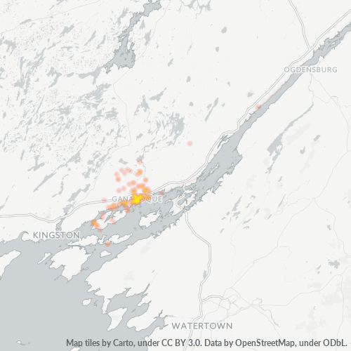 Dami ng Negosyo sa Postal Code K7G - Gananoque, Ontario