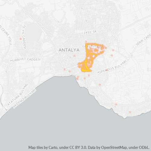 Dami ng Negosyo sa Postal Code 07310 - Lalawigan ng Antalya