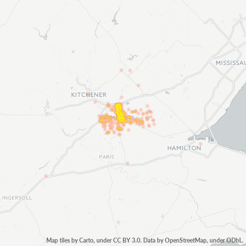 Dami ng Negosyo sa Postal Code N1R - Cambridge, Ontario