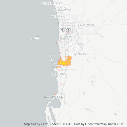 Dami ng Negosyo sa Postal Code 6167 - Wandi, Kanlurang Australya