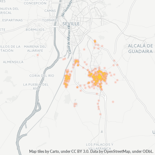 Bedrijfsconcentratie in Postcode 41700 - Dos Hermanas, Andalusië