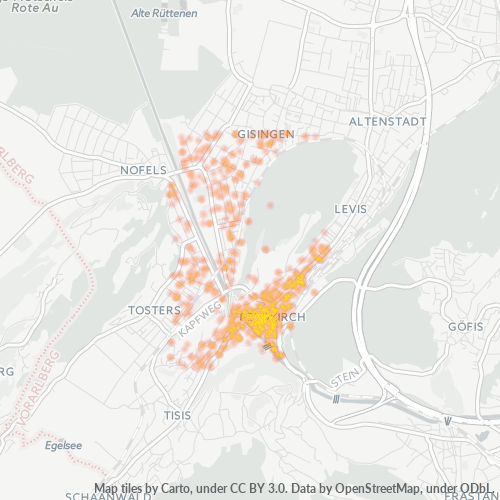 Dami ng Negosyo sa Postal Code 6800 - Feldkirch, Vorarlberg