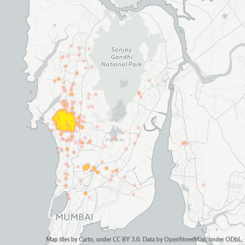 Dami ng Negosyo sa Postal Code 400102 - Jogeshwari, Maharashtra