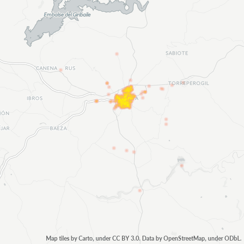 Bedriftskonsentrasjon i Postnummer 23400 - Úbeda, Andalucía