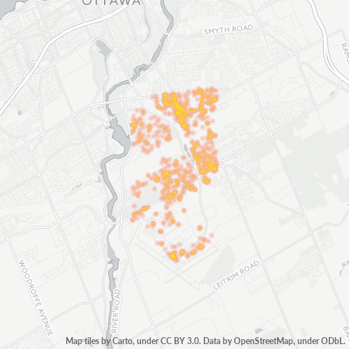 Dami ng Negosyo sa Postal Code K1V - Ottawa, Ontario