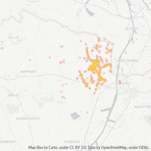 Bedrijfsconcentratie in Postcode 9960 - België