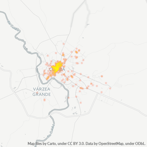 Dami ng Negosyo sa Postal Code 78005-000 - Cuiabá, Mato Grosso