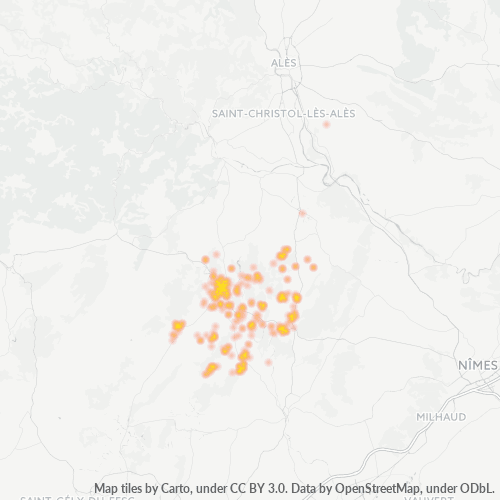 Dami ng Negosyo sa Postal Code 30260 - Gailhan, Languedoc-Roussillon