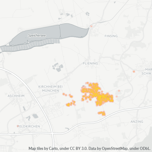 Bedrijfsconcentratie in Postcode 85586 - Poing, Beieren