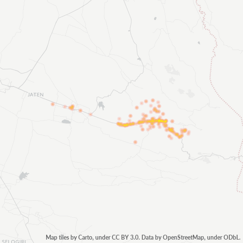 Business Concentration in Postal Code 57791 - Central Java