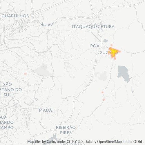 Dami ng Negosyo sa Postal Code 08610-000 - Suzano, São Paulo