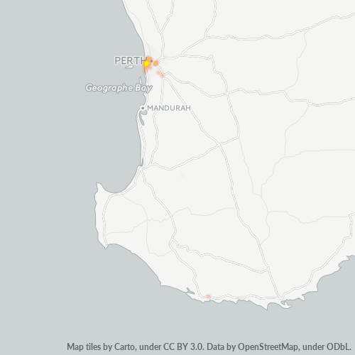 Dami ng Negosyo sa Postal Code 6010 - Swanbourne, Kanlurang Australya