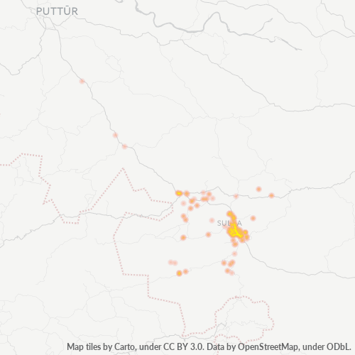 Bedrijfsconcentratie in Postcode 574239 - Karnataka