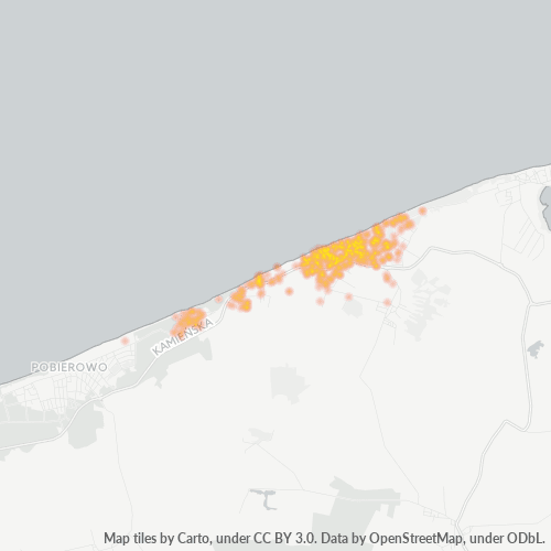Dami ng Negosyo sa Postal Code 72-344 - Niechorze, Województwo Zachodniopomorskie
