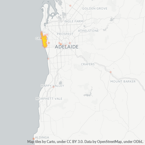 Dami ng Negosyo sa Postal Code 5022 - Grange, Timog Australya