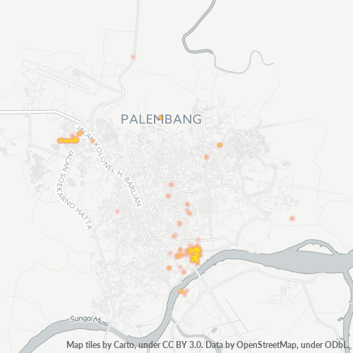 Dami ng Negosyo sa Postal Code 30124 - Palembang, Sumatera Selatan