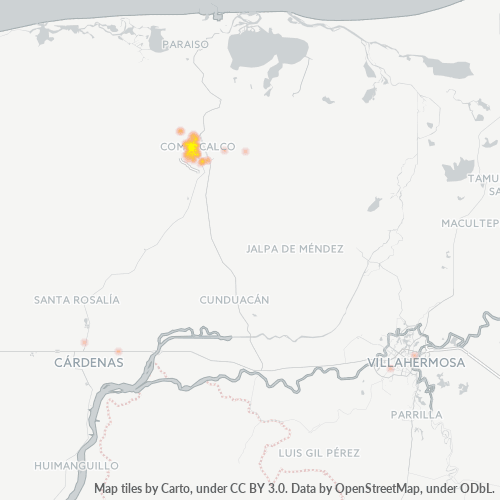 Dami ng Negosyo sa Postal Code 86300 - Comalcalco, Tabasco