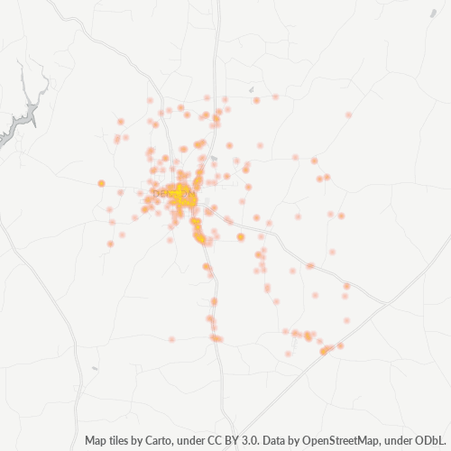 Virksomhedskoncentration i Postnummer 27239 - Denton, North Carolina