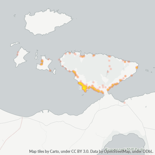 Dami ng Negosyo sa Postal Code 10500 - Erdek, Lalawigan ng Balıkesir