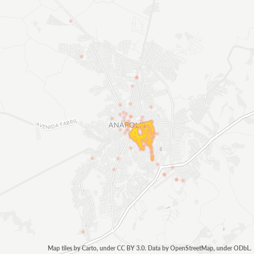 Dami ng Negosyo sa Postal Code 75110-000 - Anápolis, Goiás